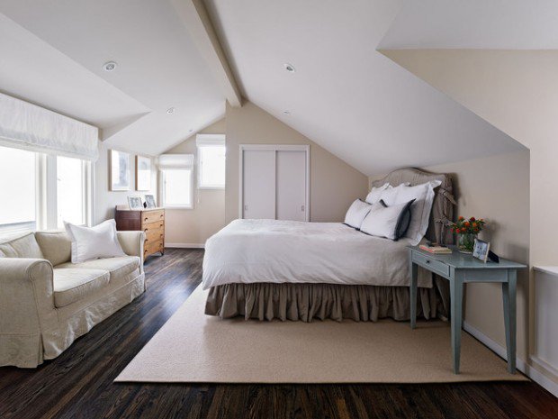 master bedroom attic design photo - 2