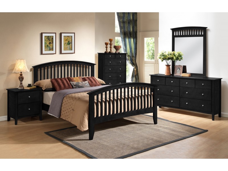 mission style bedroom furniture black photo - 9