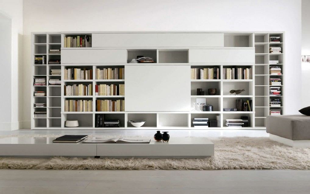 modern book cabinet design photo - 8