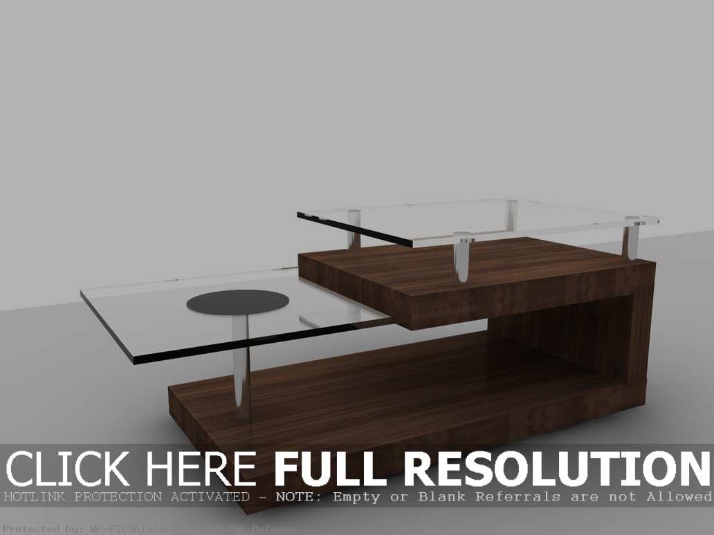 modern coffee tables glass top photo - 1