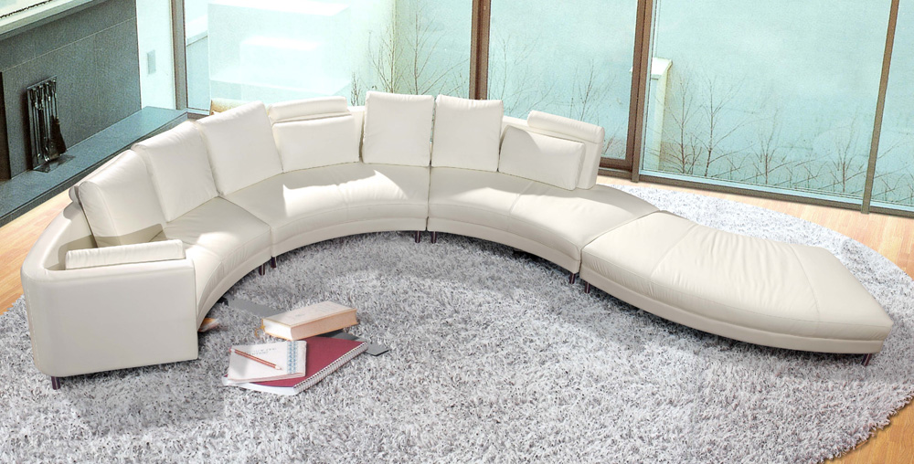 modern curved sectional sofas photo - 3