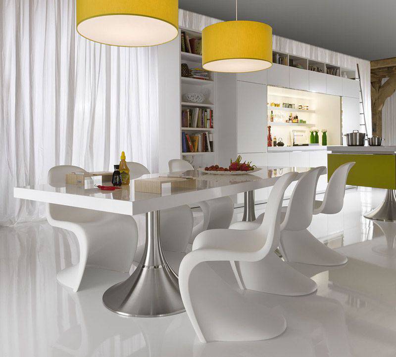modern dining tables and chairs photo - 10