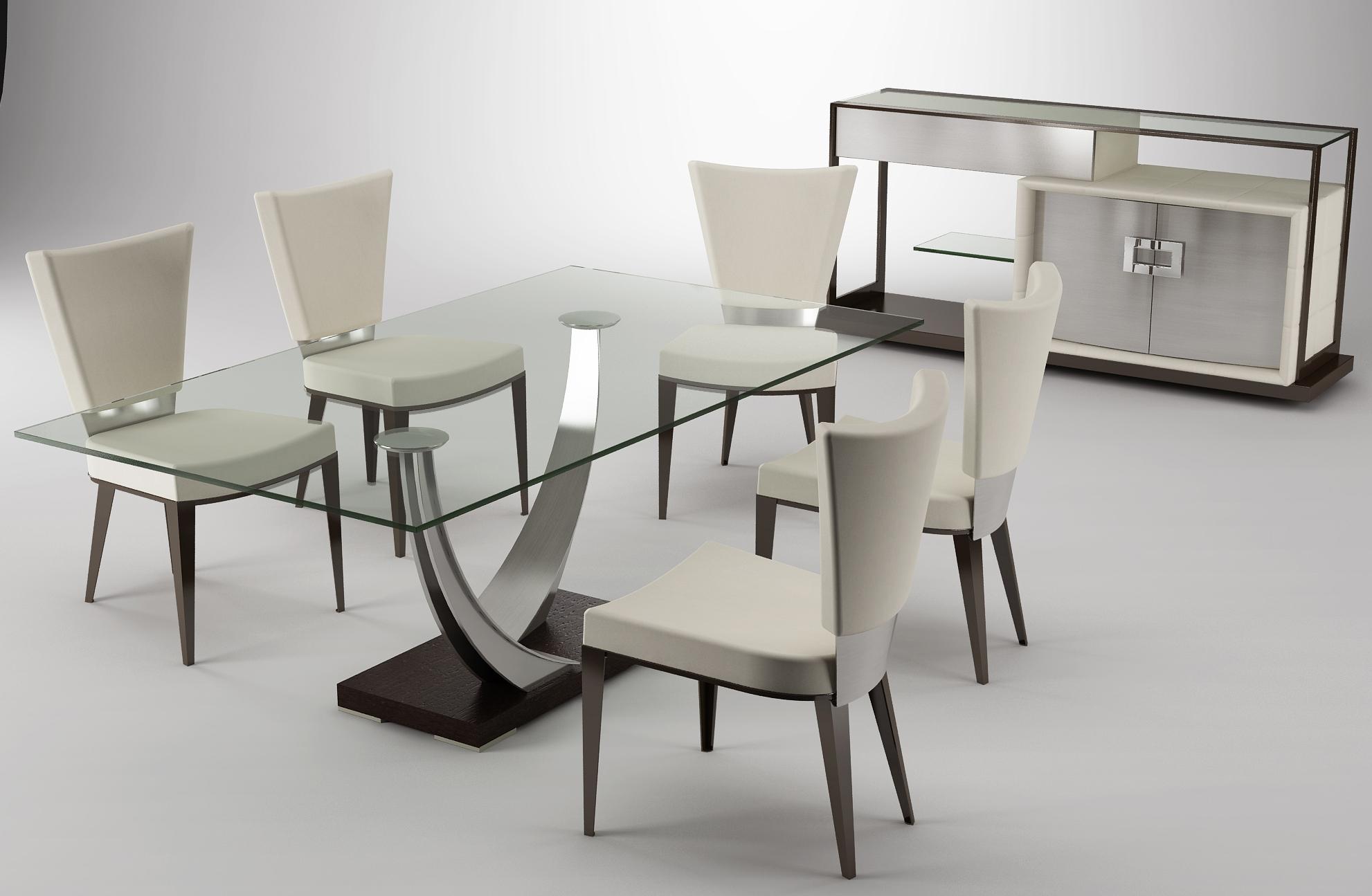 modern dining tables and chairs photo - 2