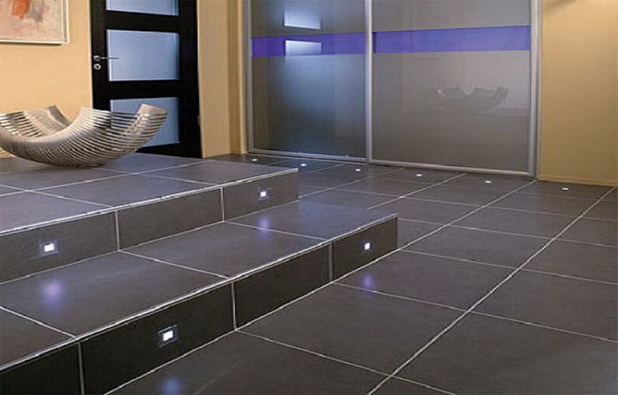 modern floor tiles bathroom photo - 1