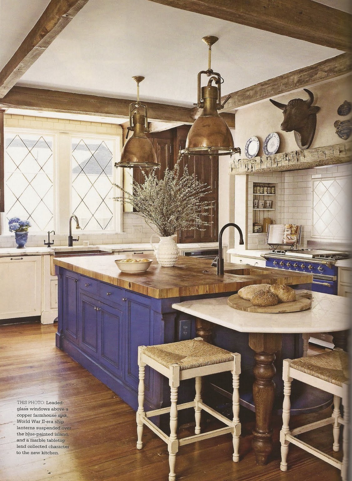 modern french country kitchen designs photo - 2