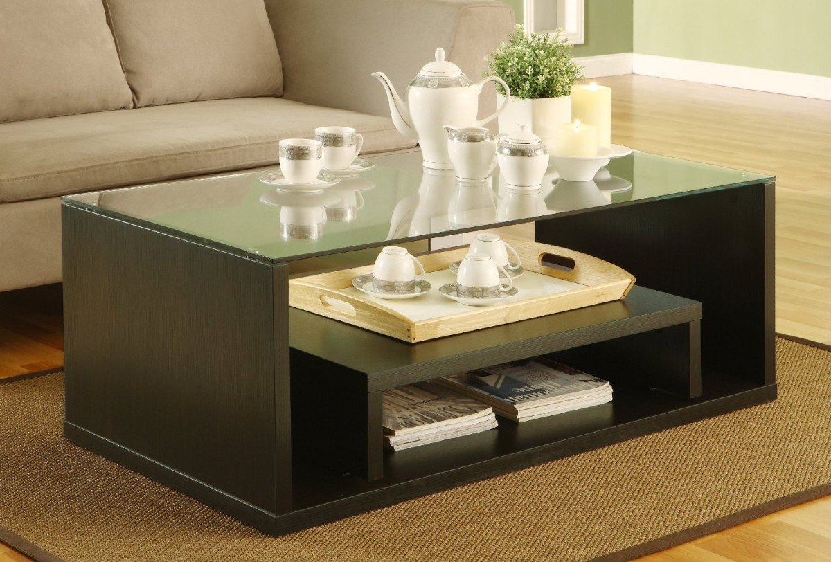 modern glass coffee table designs photo - 9
