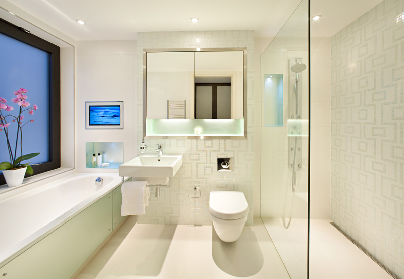 modern home bathroom design photo - 1