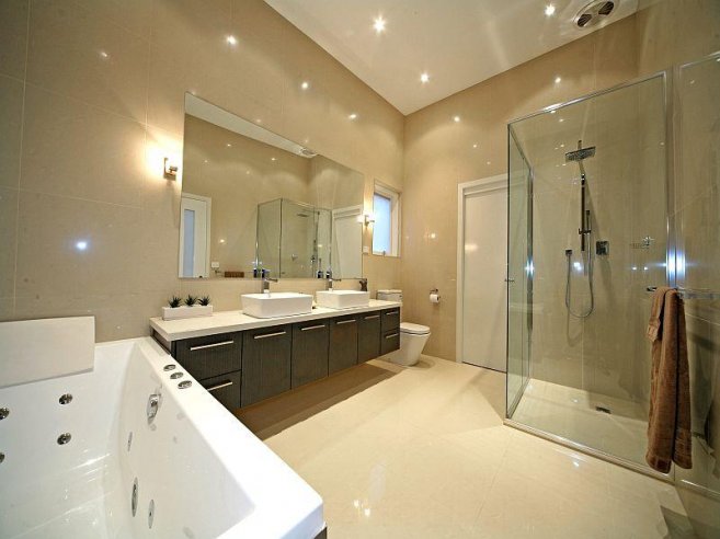 modern home bathroom design photo - 2