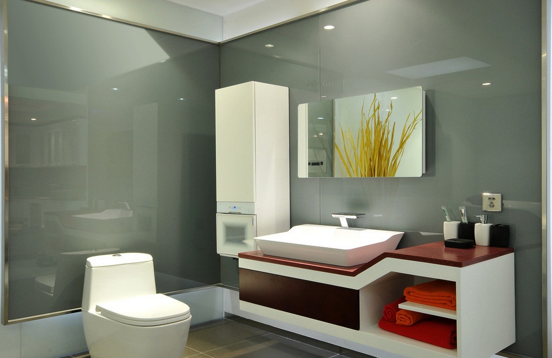 modern home bathroom design photo - 8