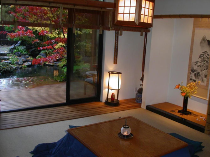 modern japanese house interior photo - 2