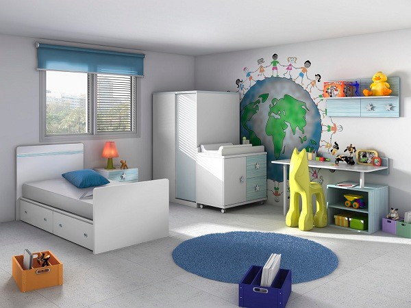 modern kids bedroom furniture sets photo - 7