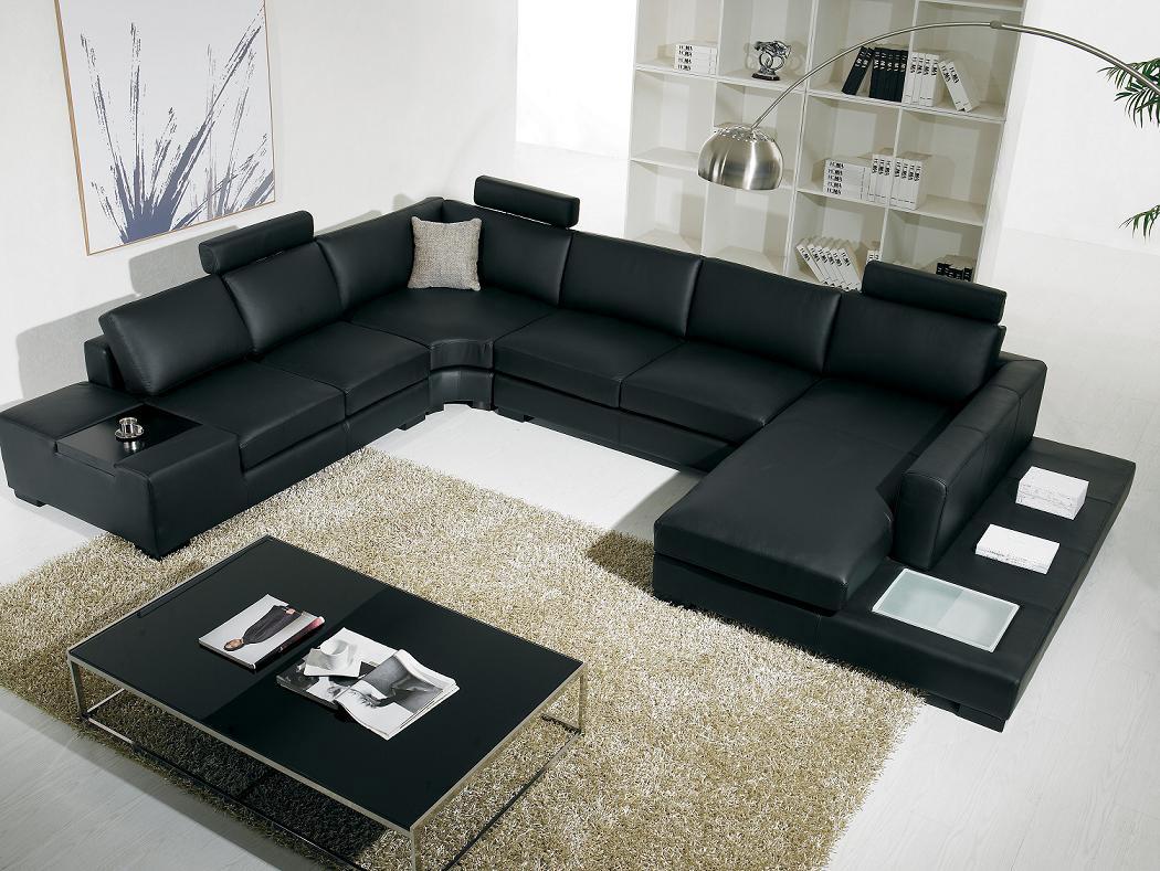 modern living room sectional sofas photo - 4