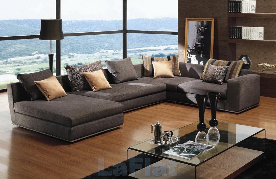 modern living room sectional sofas photo - 5