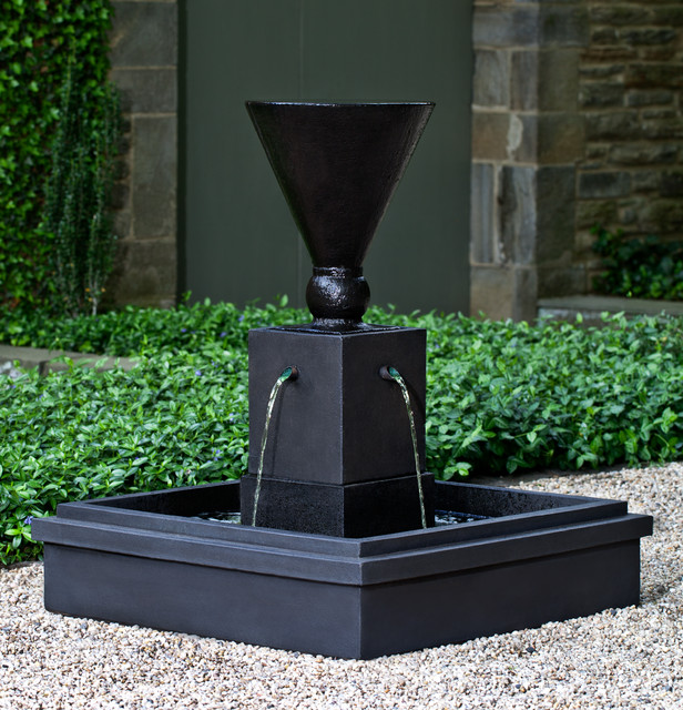 modern water fountains for gardens photo - 3