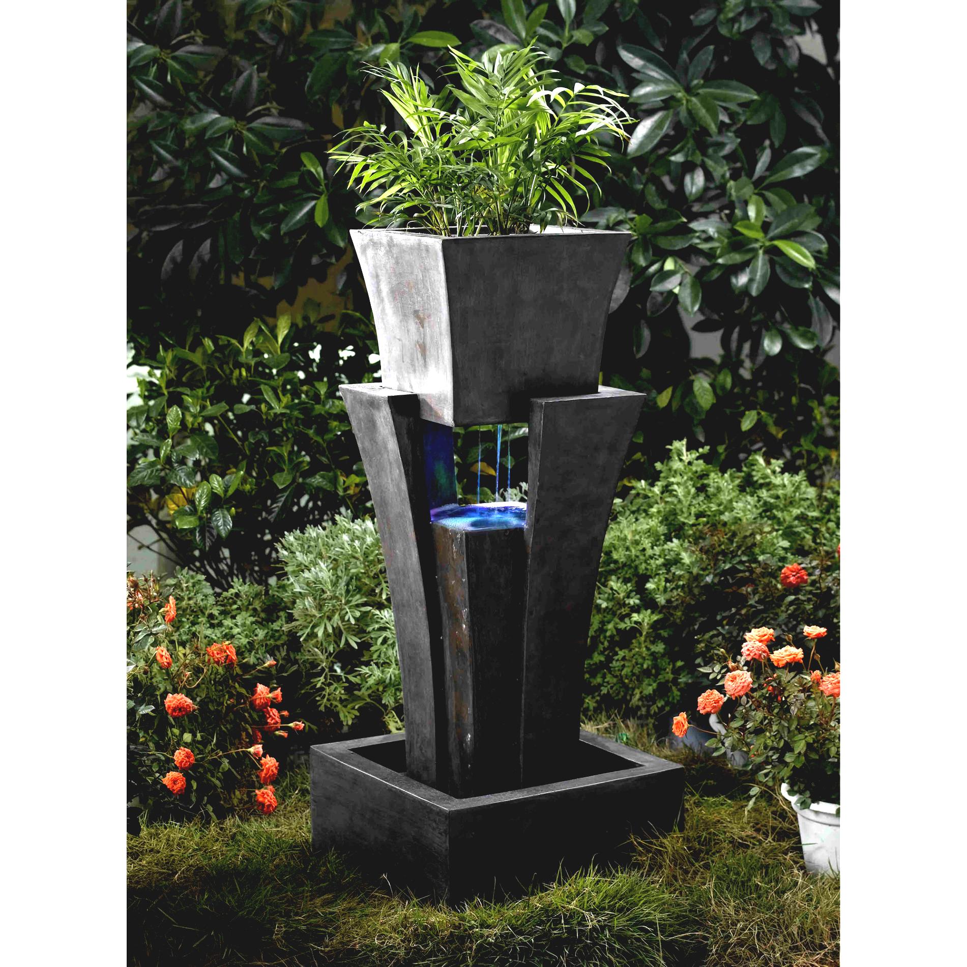 modern water fountains for gardens photo - 7