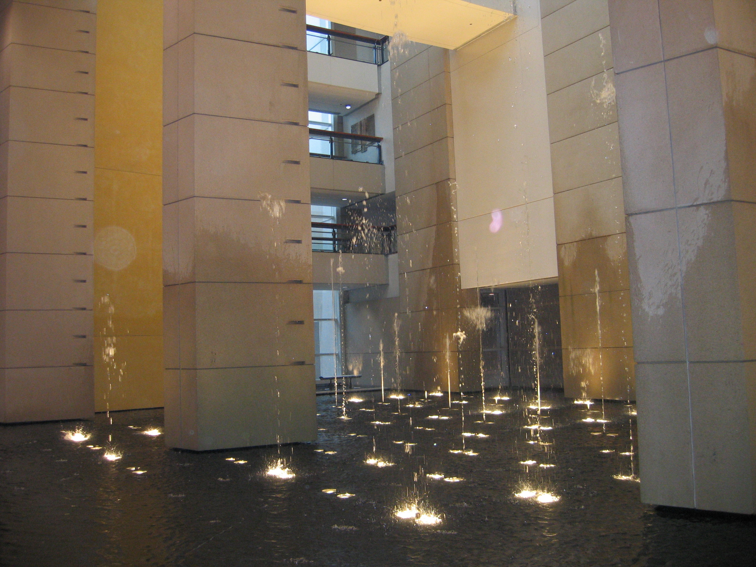 modern water fountains indoor photo - 1