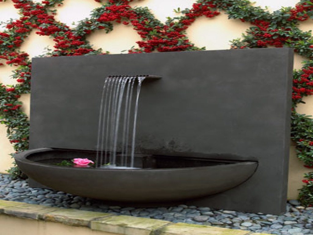 modern water fountains outdoor photo - 8