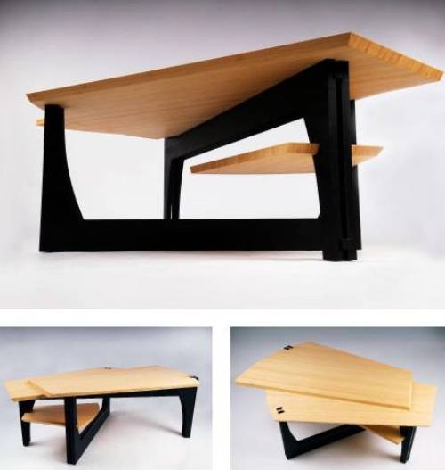 modern wooden coffee table designs photo - 8