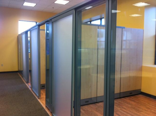 office cubicle glass walls photo - 1