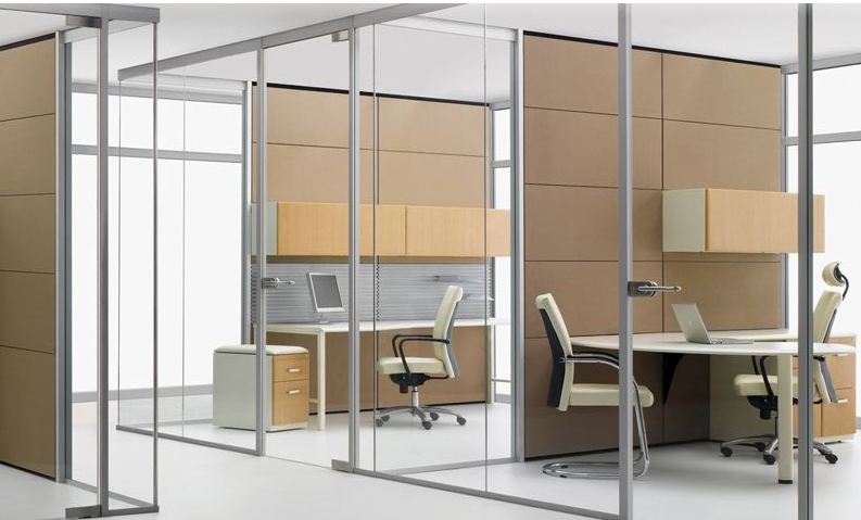office cubicle glass walls photo - 4