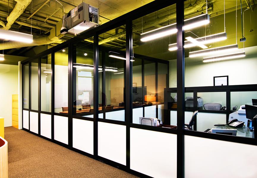 office partition glass walls photo - 8