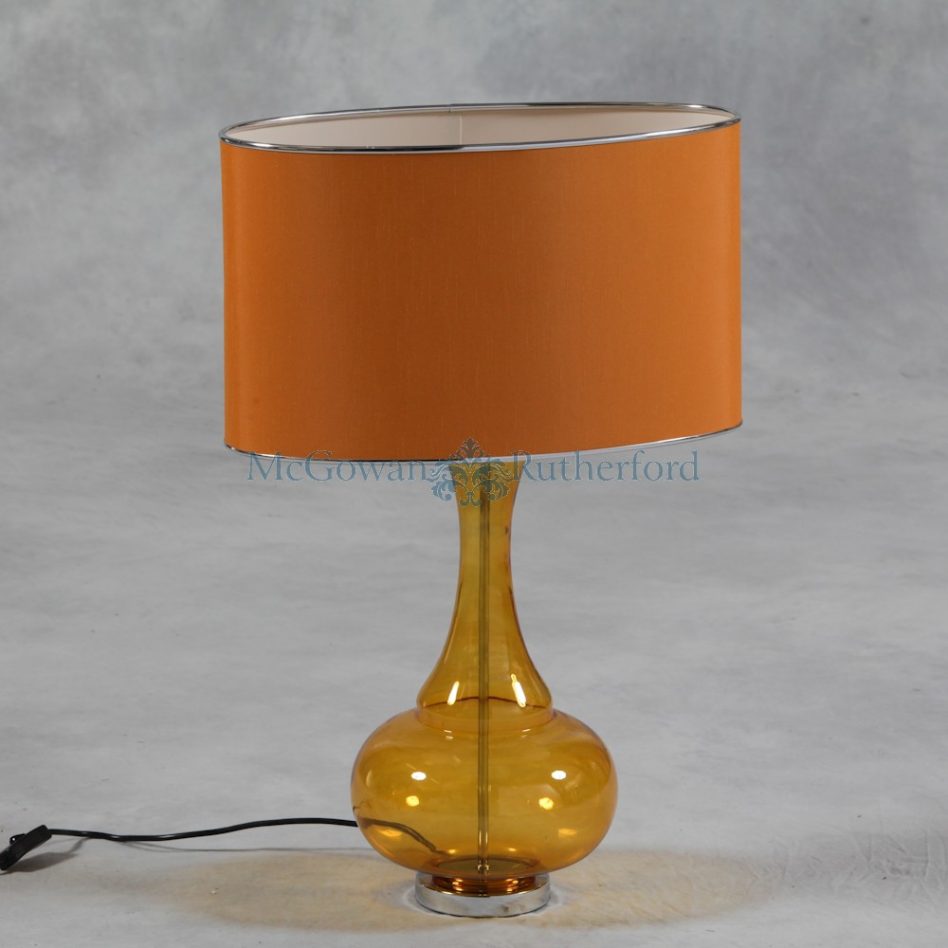 orange bedroom lamp photo - 1