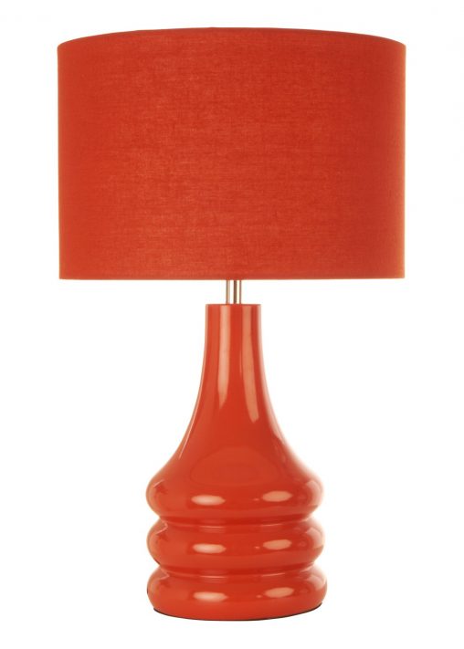 orange bedroom lamp photo - 8