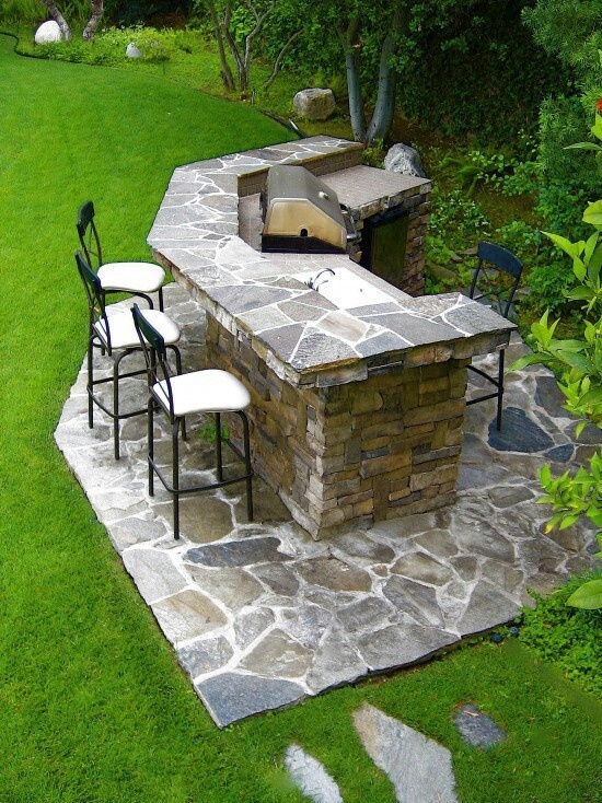 outdoor bar and grill designs photo - 4