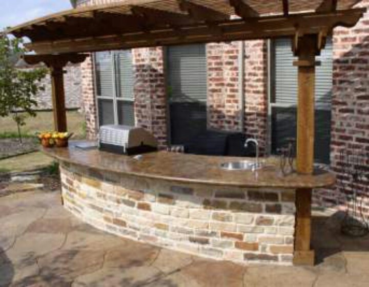 outdoor bar and grill designs photo - 7