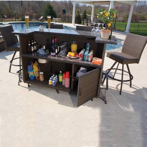 outdoor bar sets clearance photo - 4