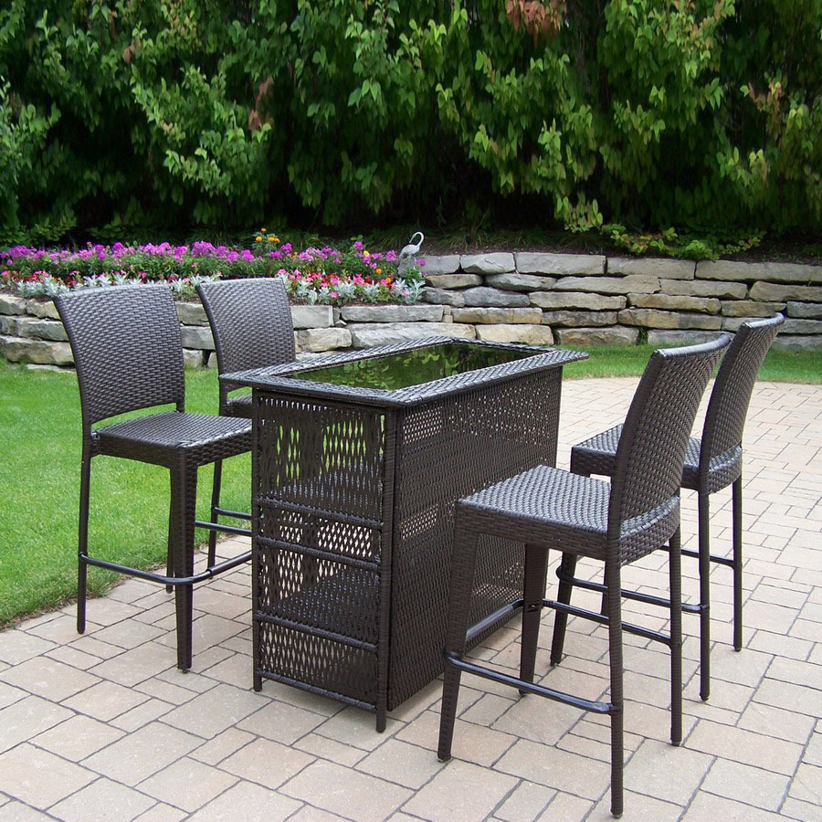 outdoor bar sets clearance photo - 7