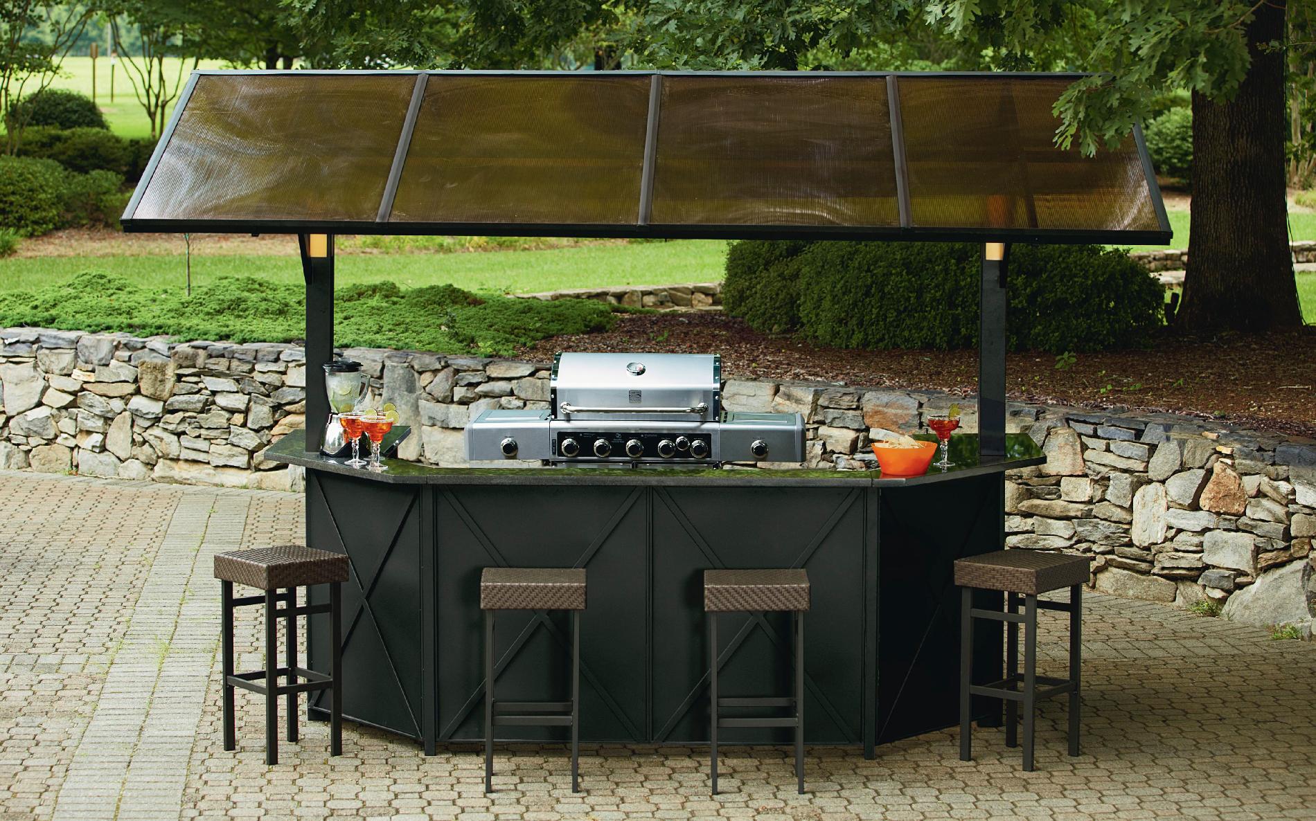 outdoor bar sets with canopy photo - 6