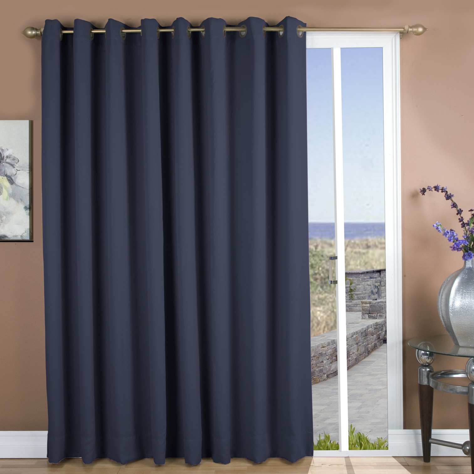 outdoor curtains black photo - 6