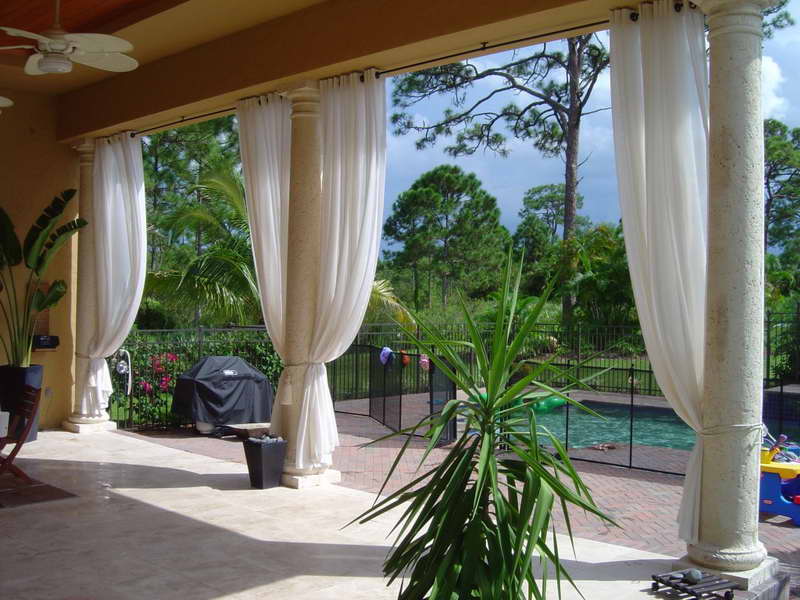outdoor curtains black photo - 8