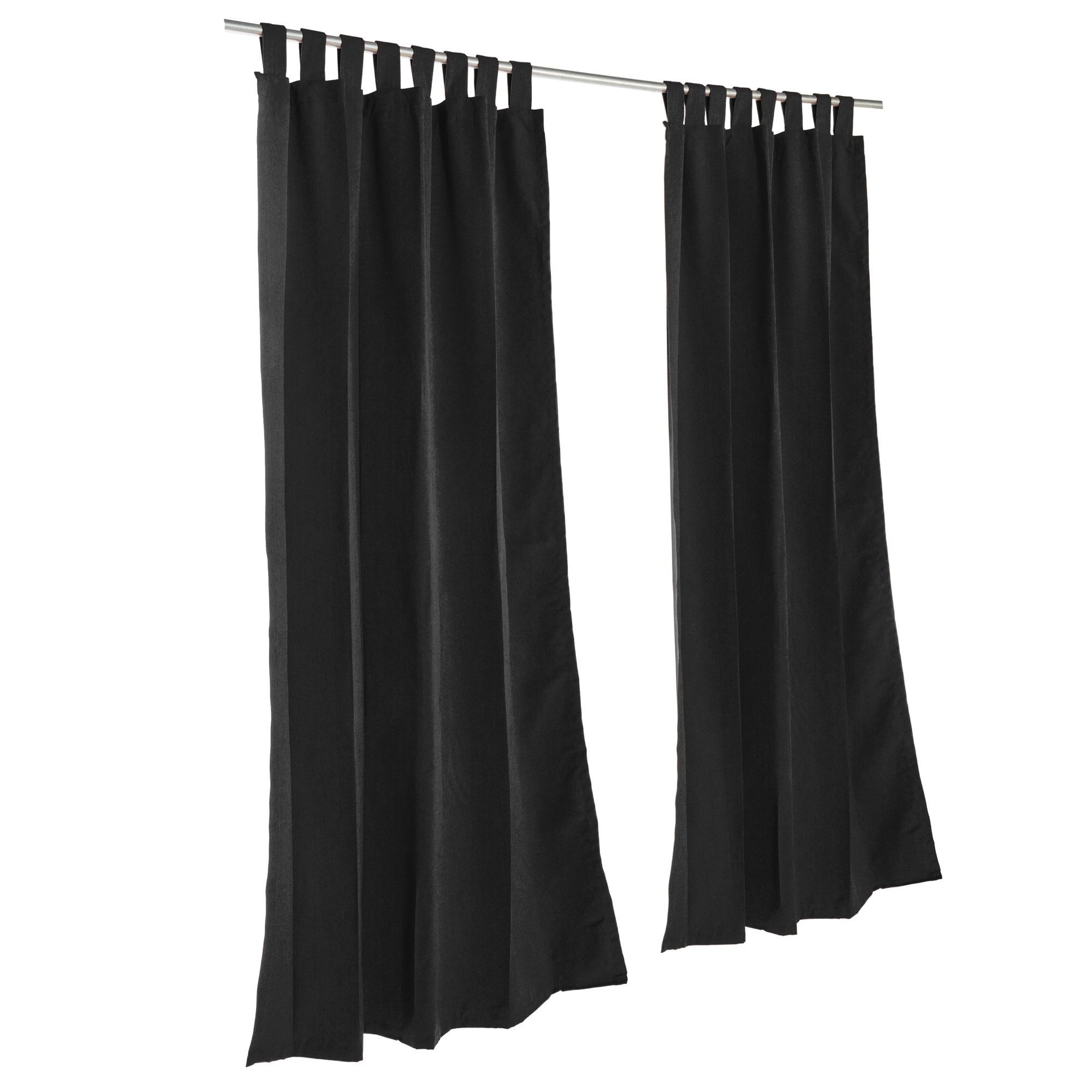 outdoor curtains black photo - 9