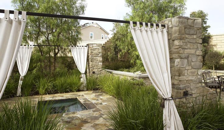 outdoor curtains for hot tub photo - 7