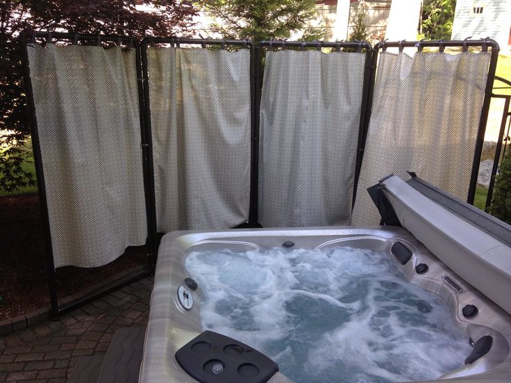 outdoor curtains for hot tub photo - 8