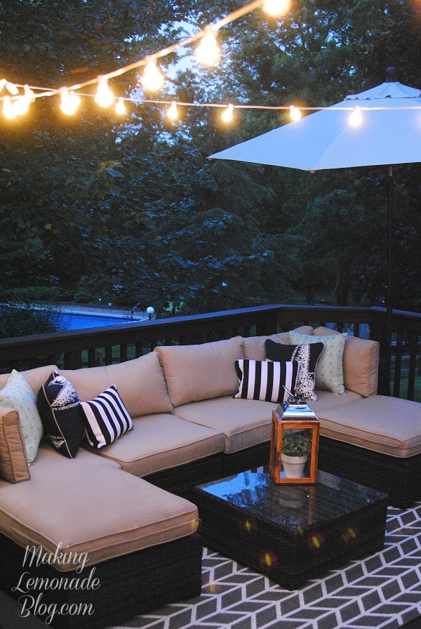outdoor deck party lights photo - 5