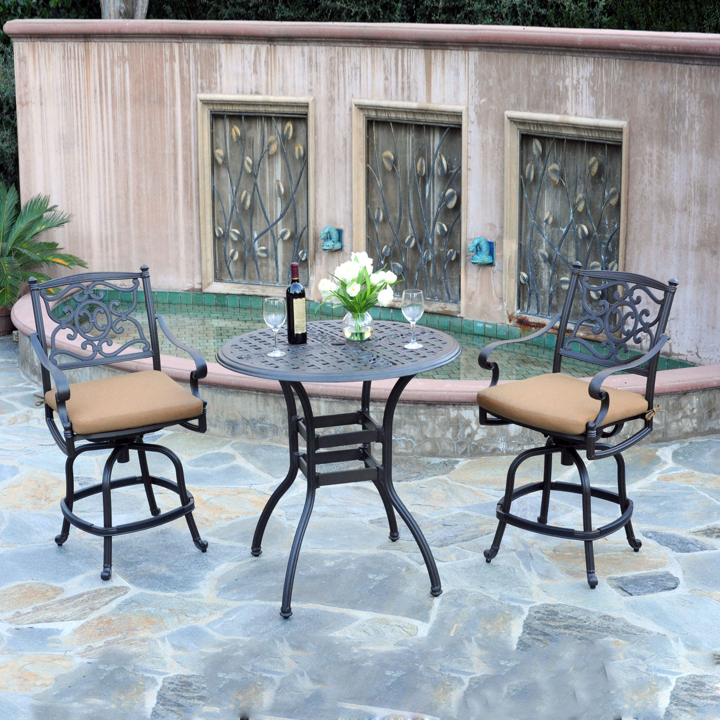 outdoor dining sets bar height photo - 2