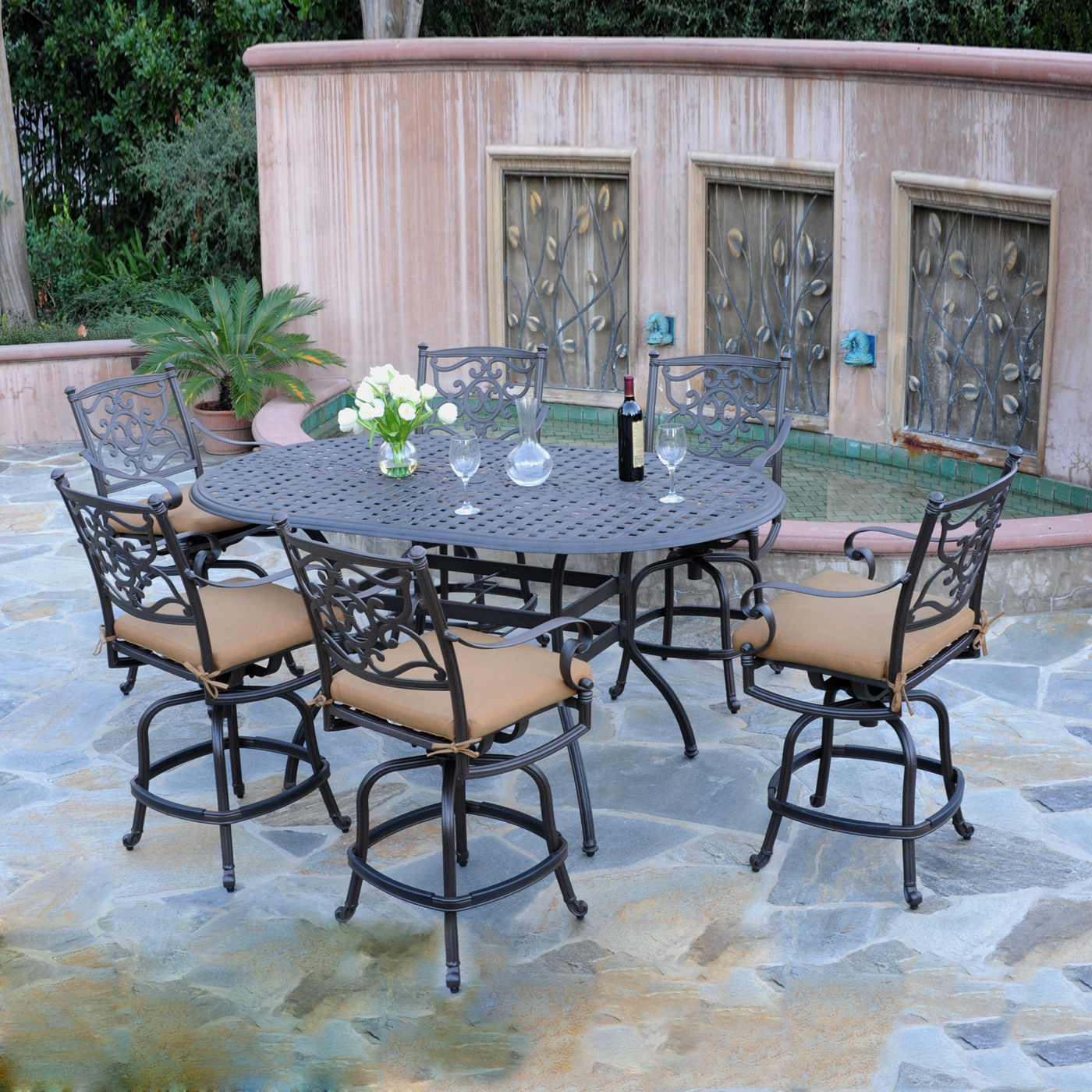 outdoor dining sets bar height photo - 3