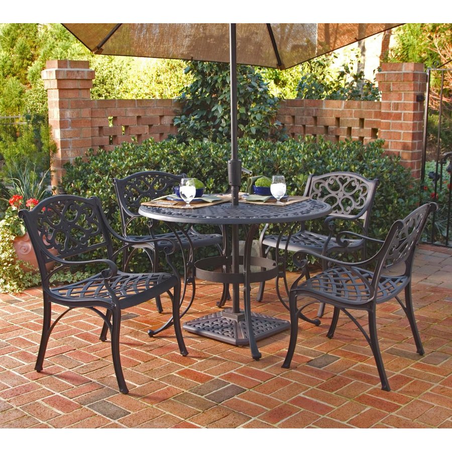 outdoor dining sets black photo - 2