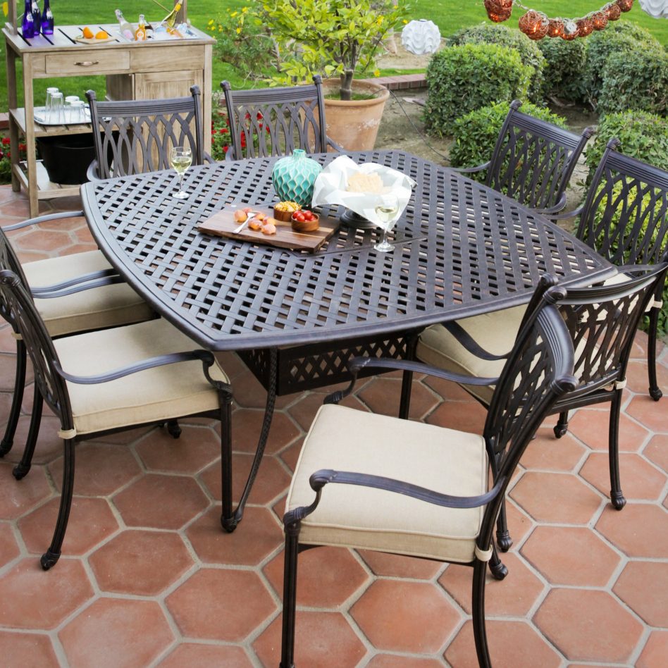 outdoor dining sets black photo - 8