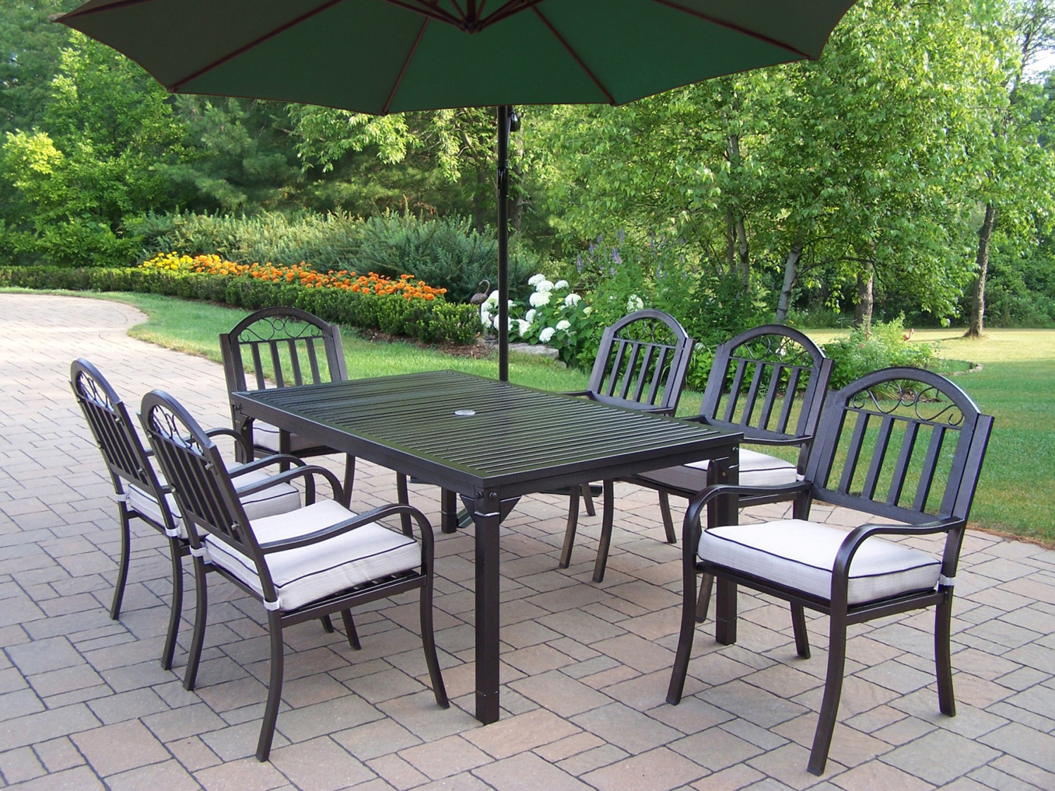 outdoor dining sets black photo - 9