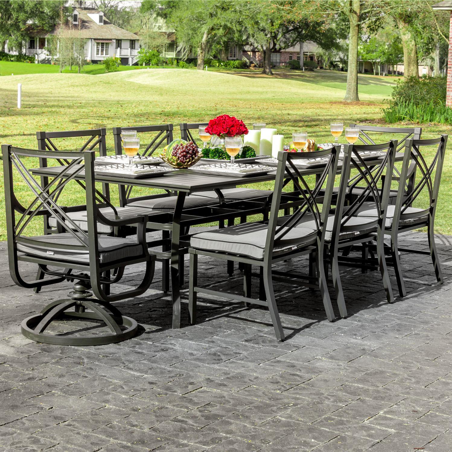 outdoor dining sets for 8 photo - 1