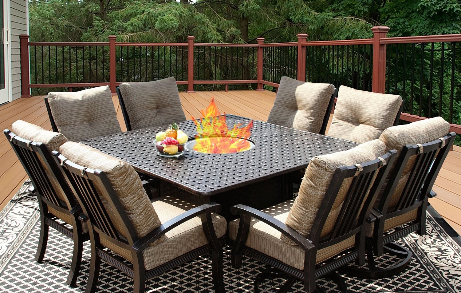 outdoor dining sets for 8 photo - 6