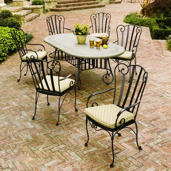 outdoor dining sets iron photo - 2