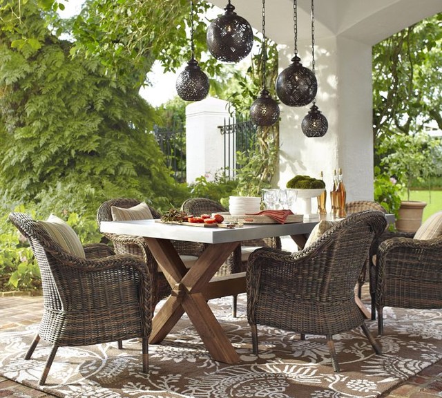 outdoor dining sets pottery barn photo - 2
