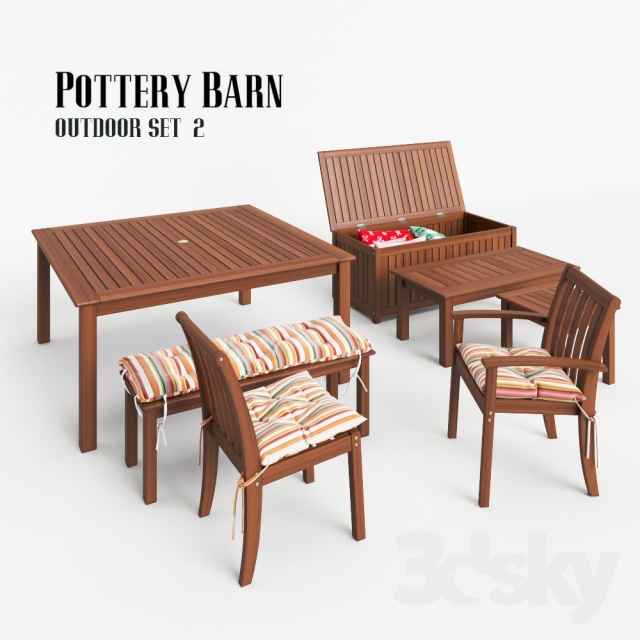 outdoor dining sets pottery barn photo - 8