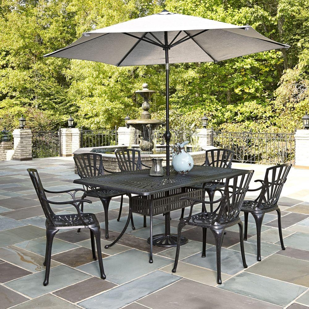 outdoor dining sets with umbrella photo - 3