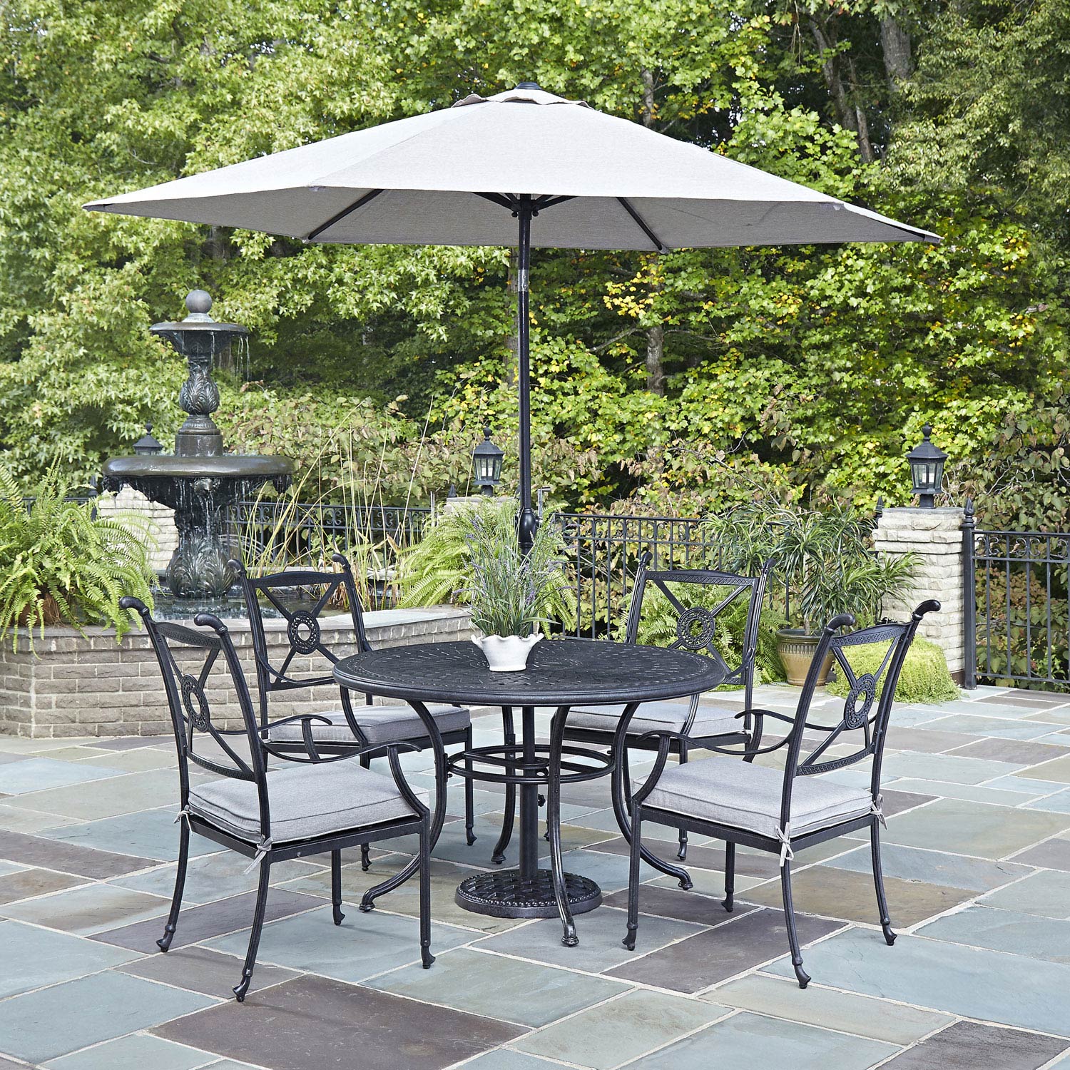 outdoor dining sets with umbrella photo - 5